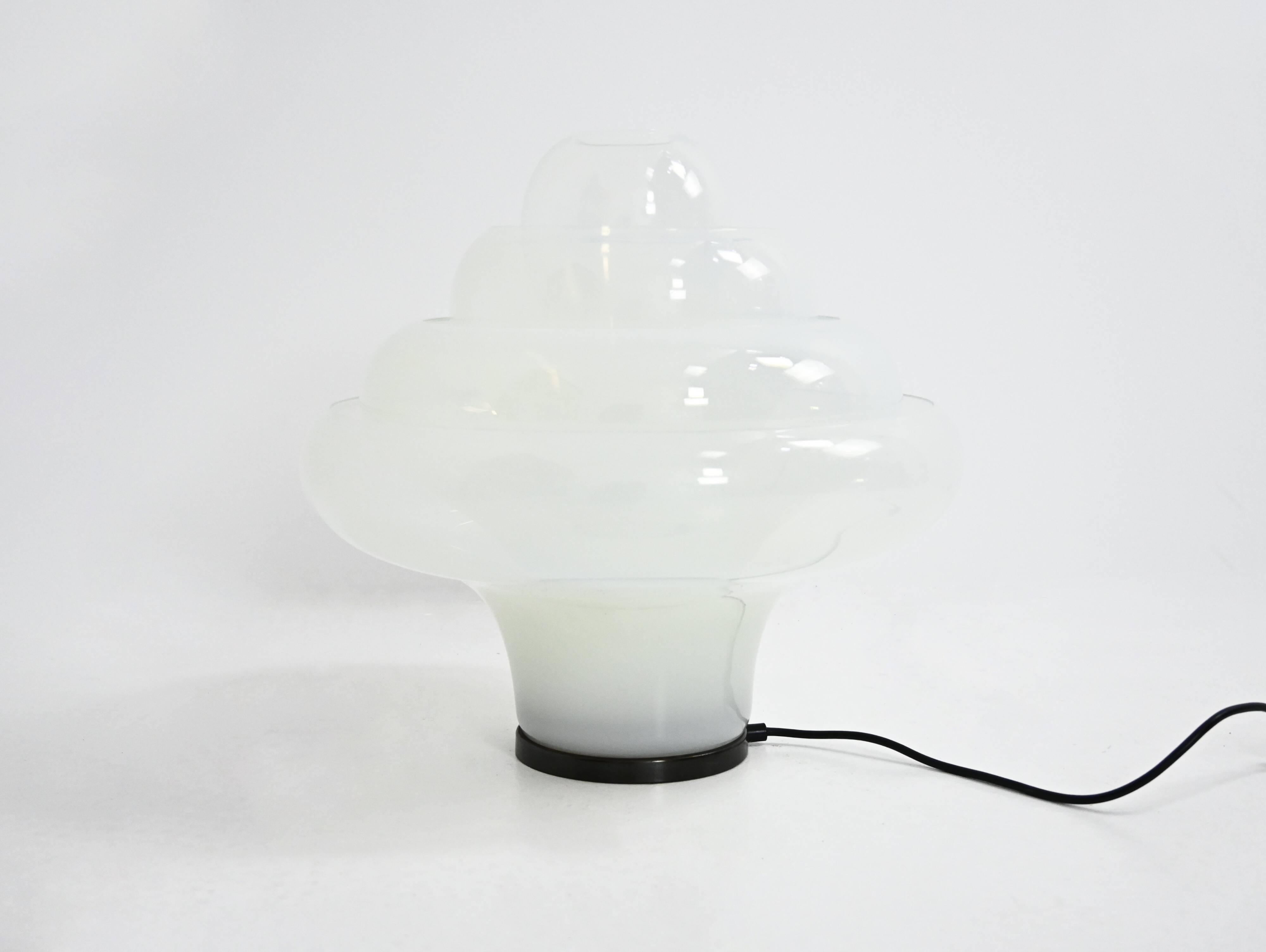 Lotus LT305 table lamp by Carlo Nason for Mazzega, 1960s