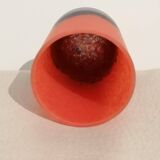 Vase art déco pâte de verre ancien signé Laflor