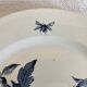 Pair of poppy dishes, Summer decoration, Gien earthenware from the 19th century.