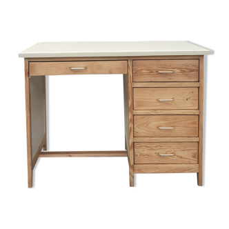 Restored fir desk
