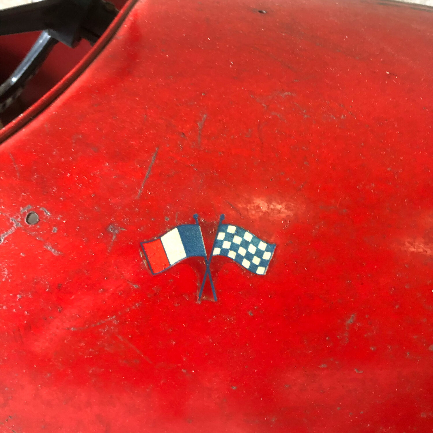 Old pedal car old toy