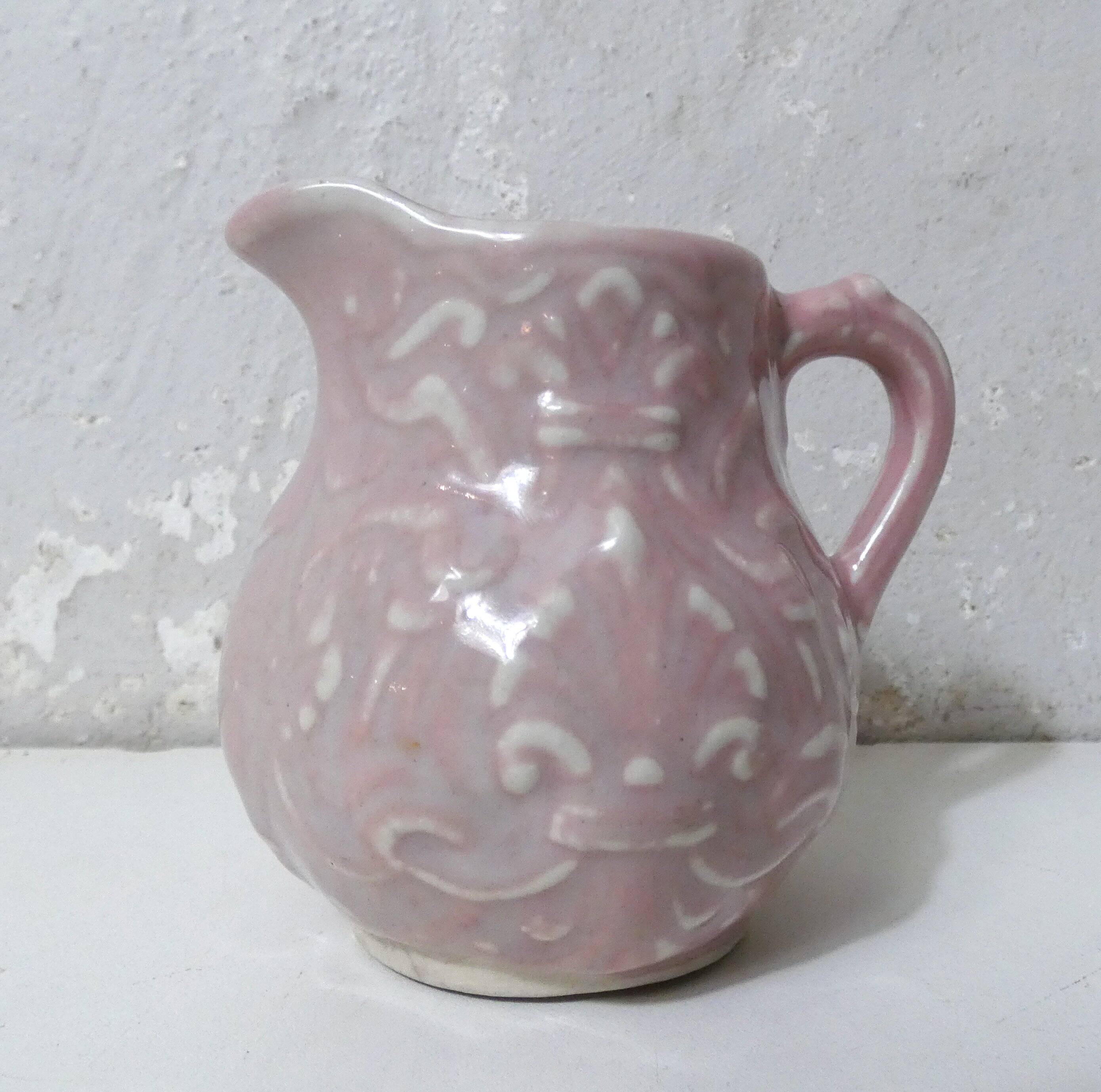 vintage Onnaing small pink jug cream milk pot