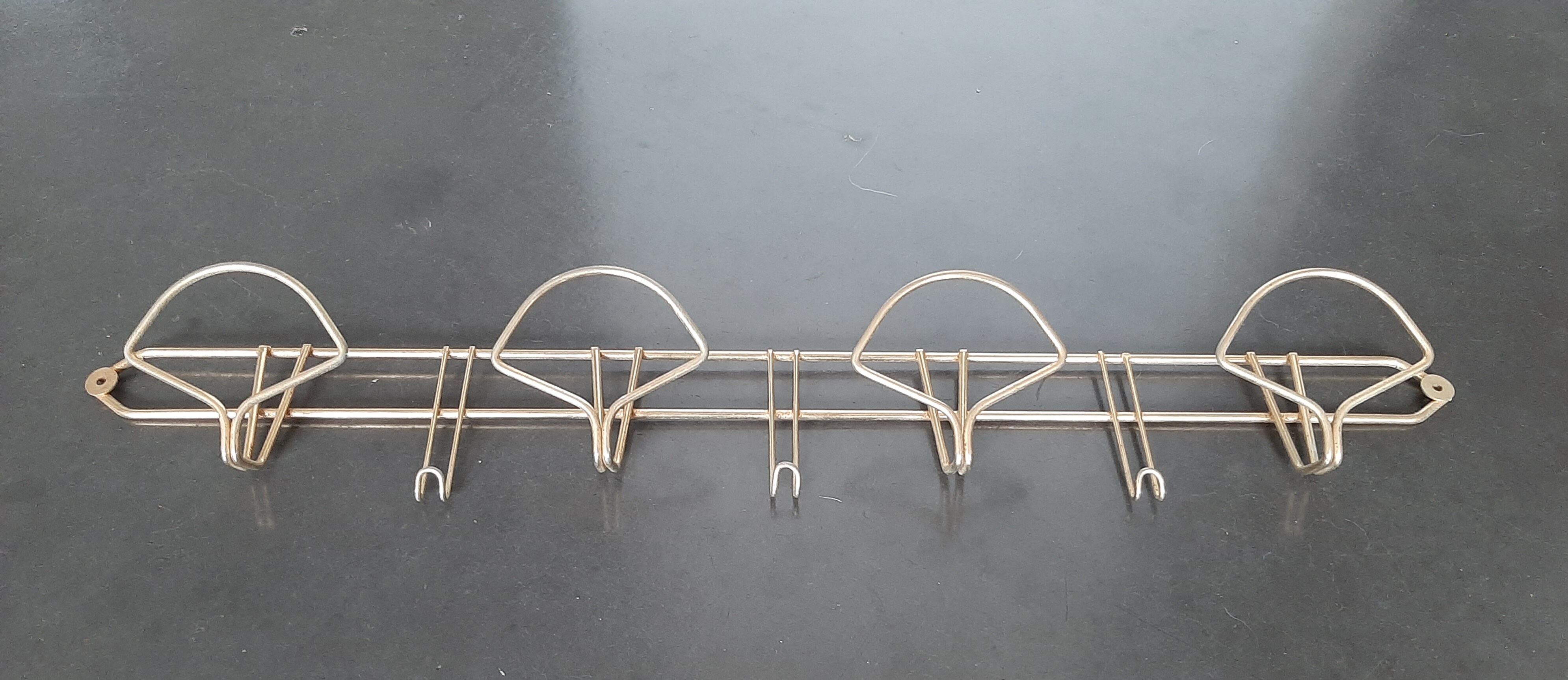 Golden wall coat rack 50s