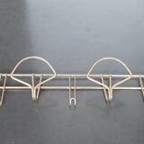 Golden wall coat rack 50s