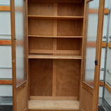 Glazed school wardrobe/bookcase - Vintage