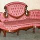 Victorian mahogany carved librarian's canapé with lions.