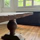 Monastery table in solid old oak – SUN 400 by 120 cm