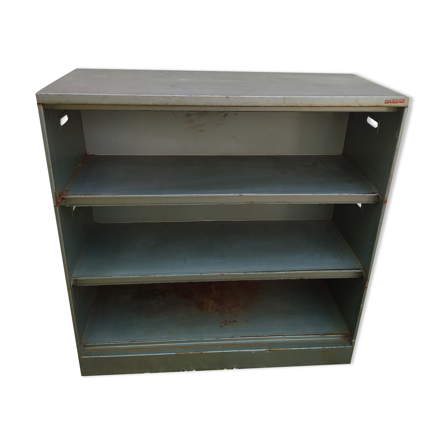 Old vintage metal shelf/bookcase/furniture