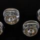 Space age set of 4 chrome plastic coat hangers, Olaf Von Bohr, Kartell Ital