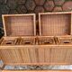 Vintage rattan chest of drawers