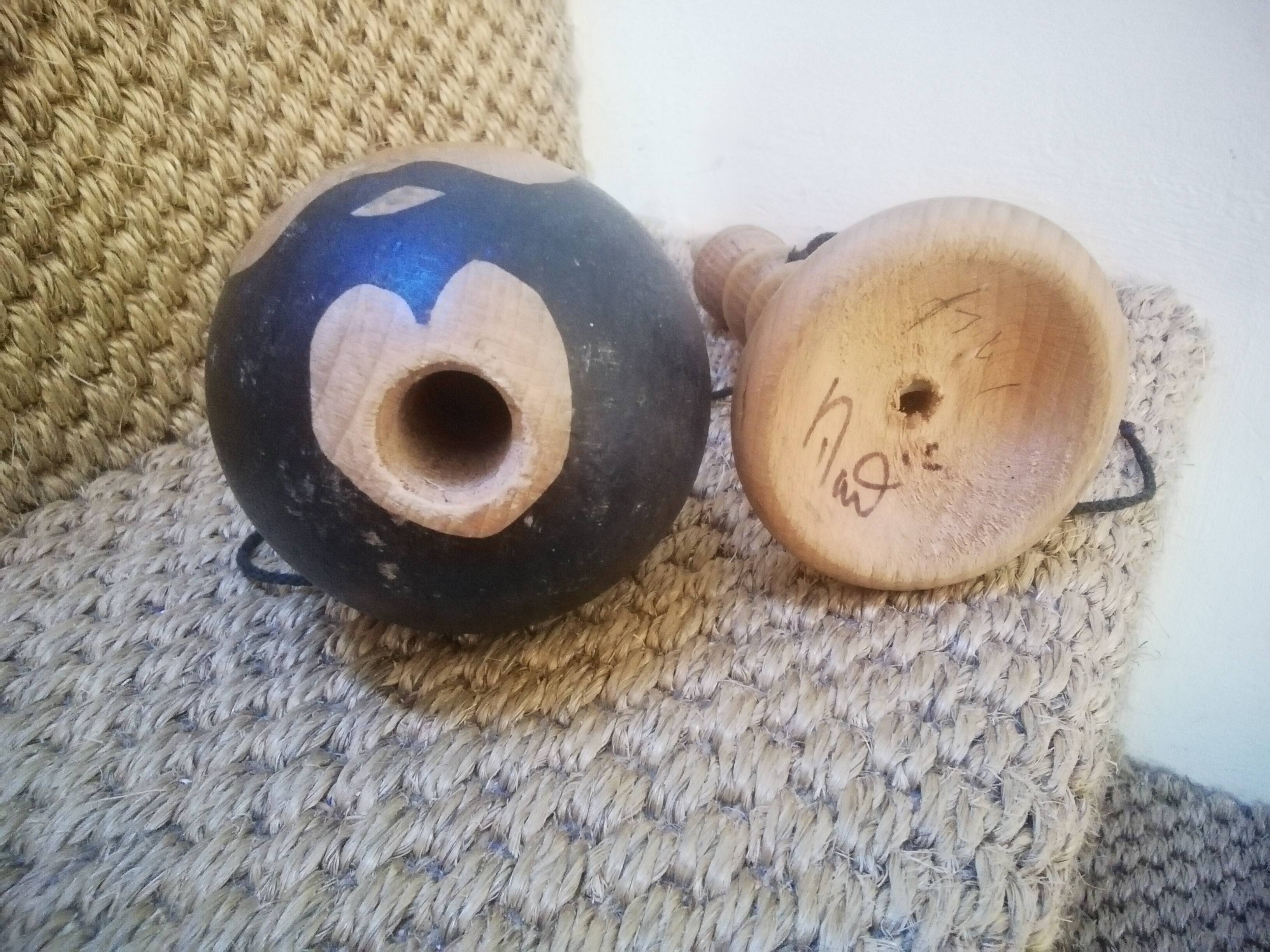 Wooden cup and ball
