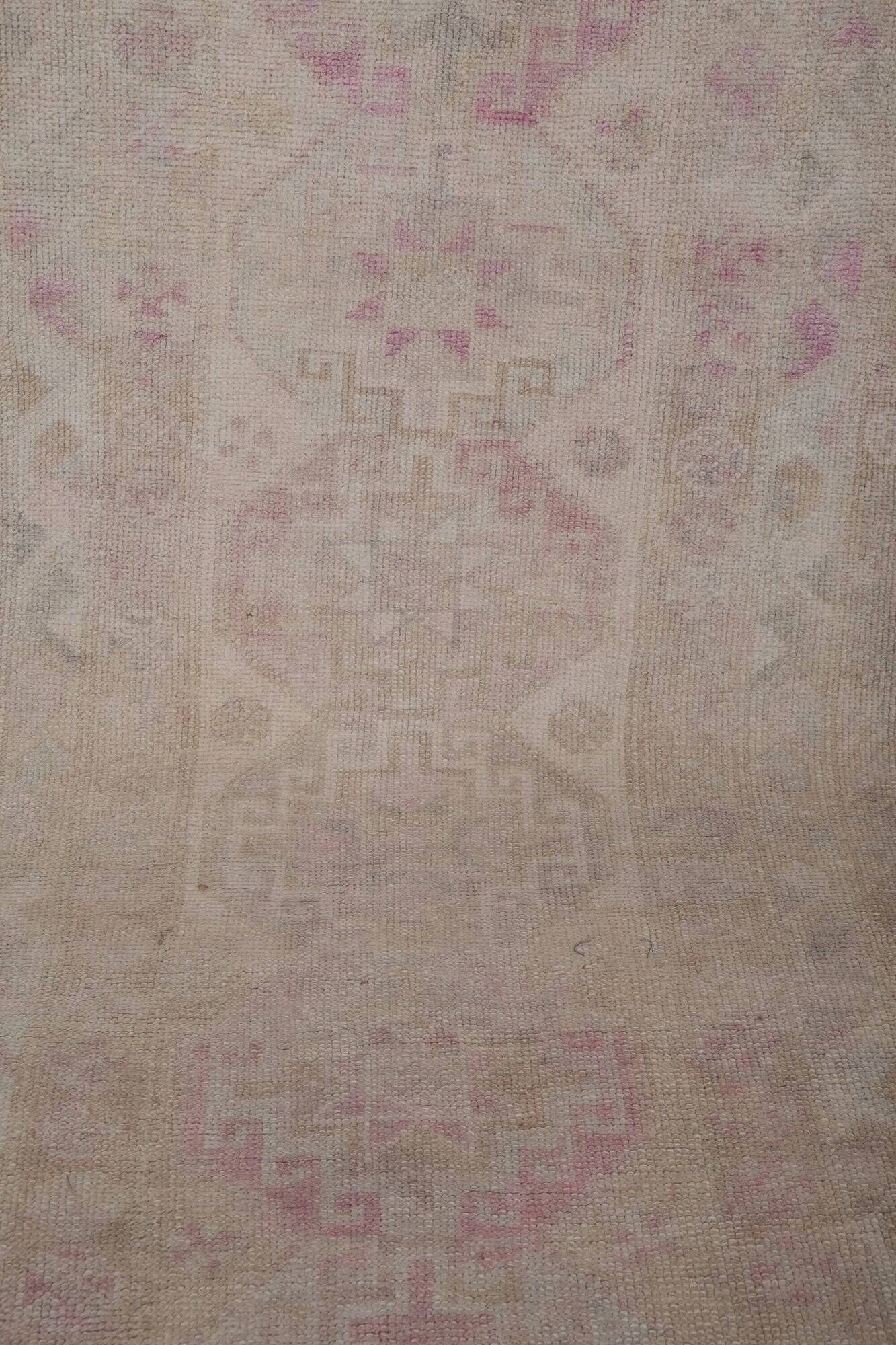 Vintage Turkish hallway rug 92x440 cm