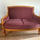 Louis Philippe - Louis XV style bergère sofa