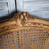 Antique wingback armchair