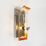 Stunning pair (2) of Murano Glass Wall Sconces by AV Mazzega