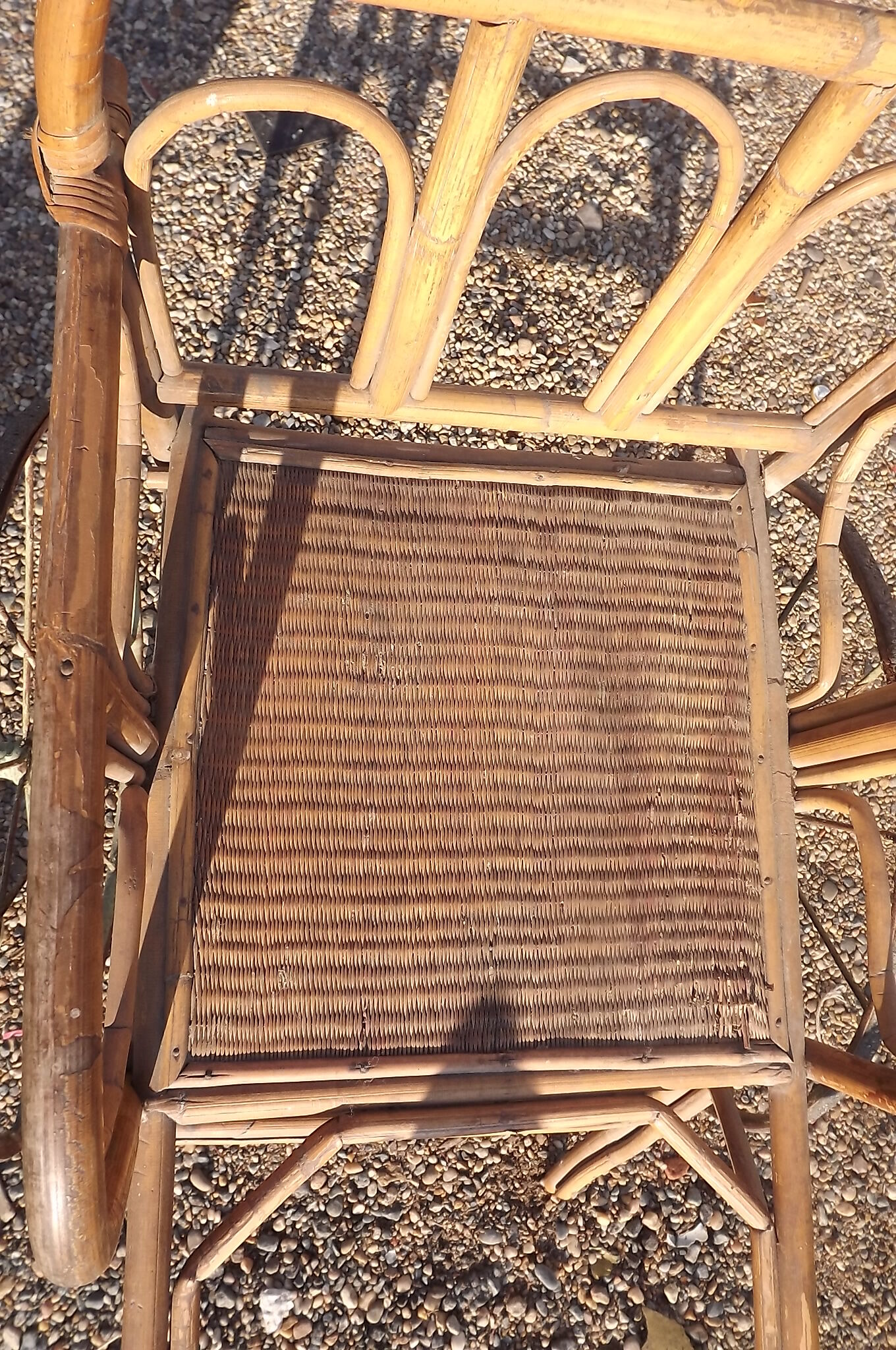 Child cart in bamboo and osier 1900