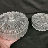 lot of 2 boxes, vintage CRYSTAL candy boxes