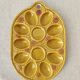 Vintage egg plate in majolica - 1970s