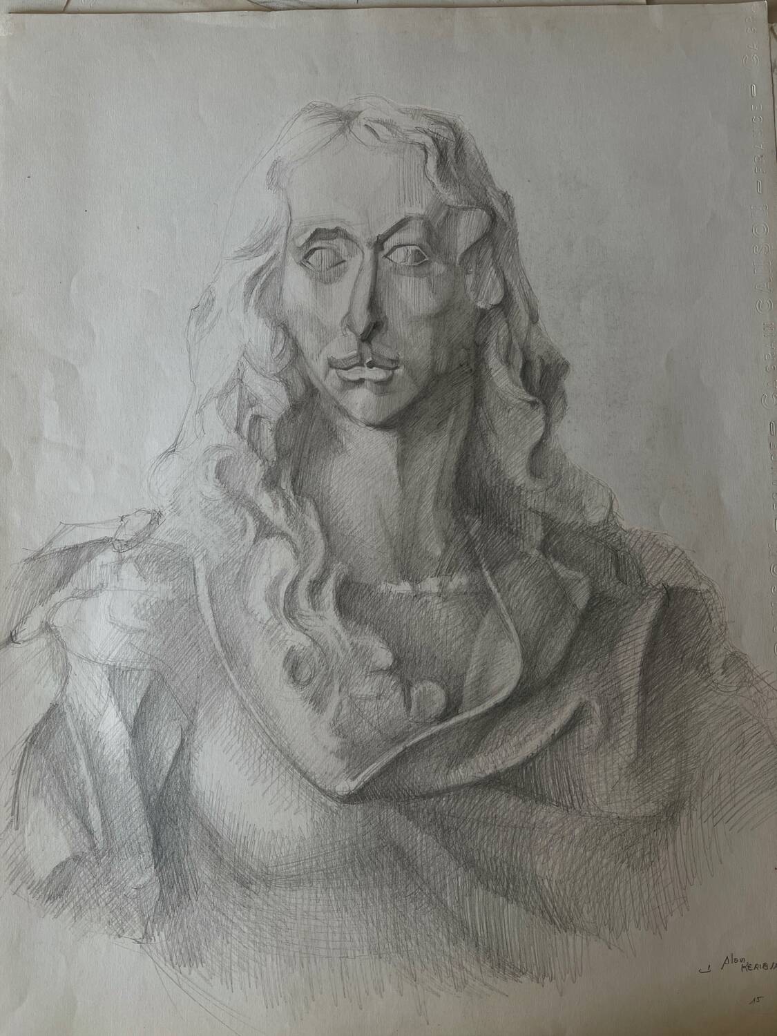 Fine art pencil portrait