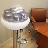 Floor lamp with ashtray, Space Age design, 1960s, production: Italy
