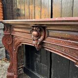 Napoleon III Fireplace in Red Griotte Marble Circa 1880