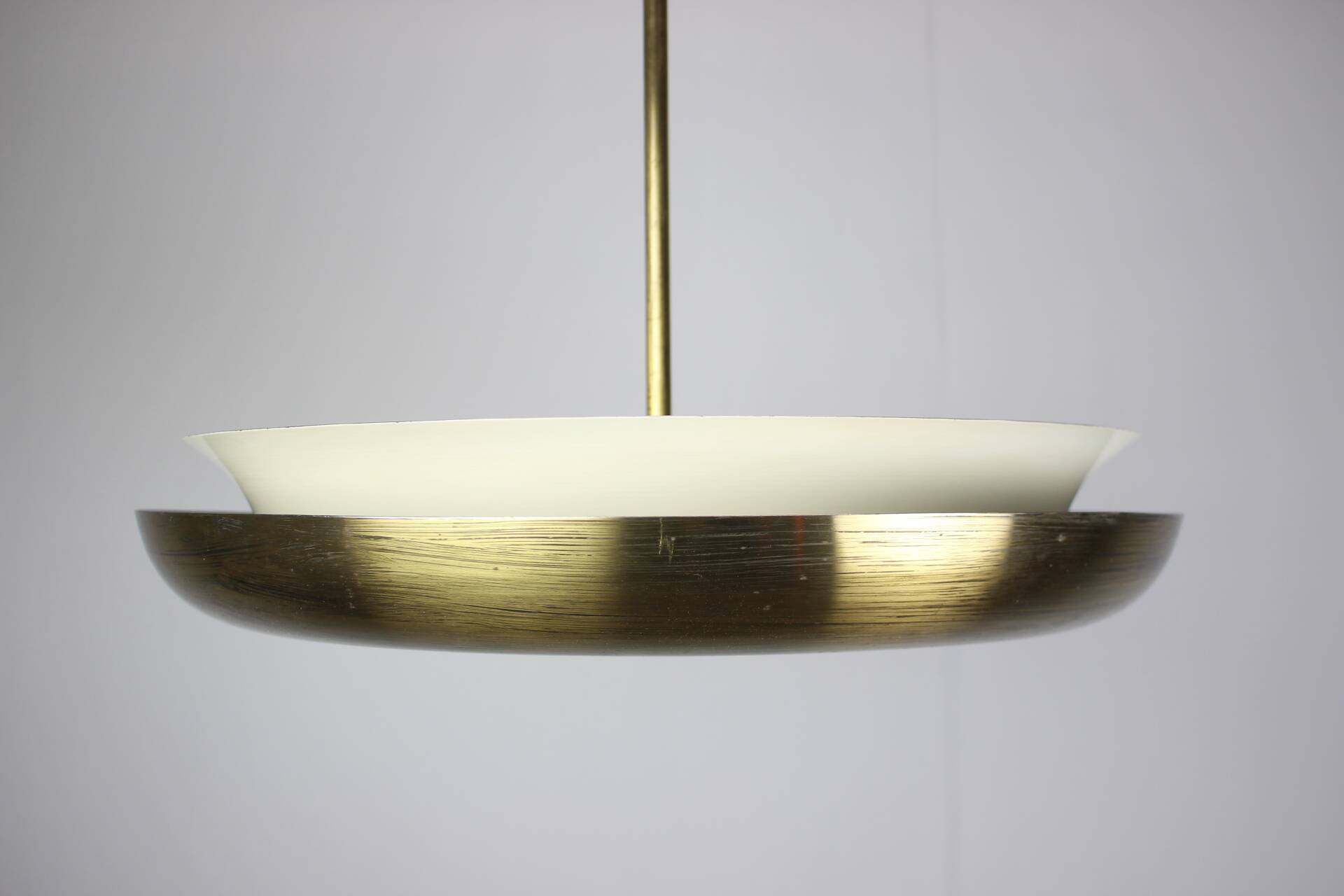 Art Deco UFO chandelier by Josef Hůrka for Napako, 1930s
