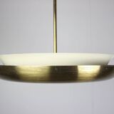 Art Deco UFO chandelier by Josef Hůrka for Napako, 1930s