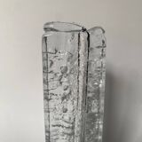 Frosted glass vase from the 1970s