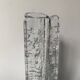 Frosted glass vase from the 1970s