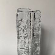 Frosted glass vase from the 1970s