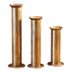 Trio de bougeoirs en laiton