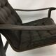 Mid-century design OY BJ Dahlqvist AB Dark Brown Leather safari lounge chai