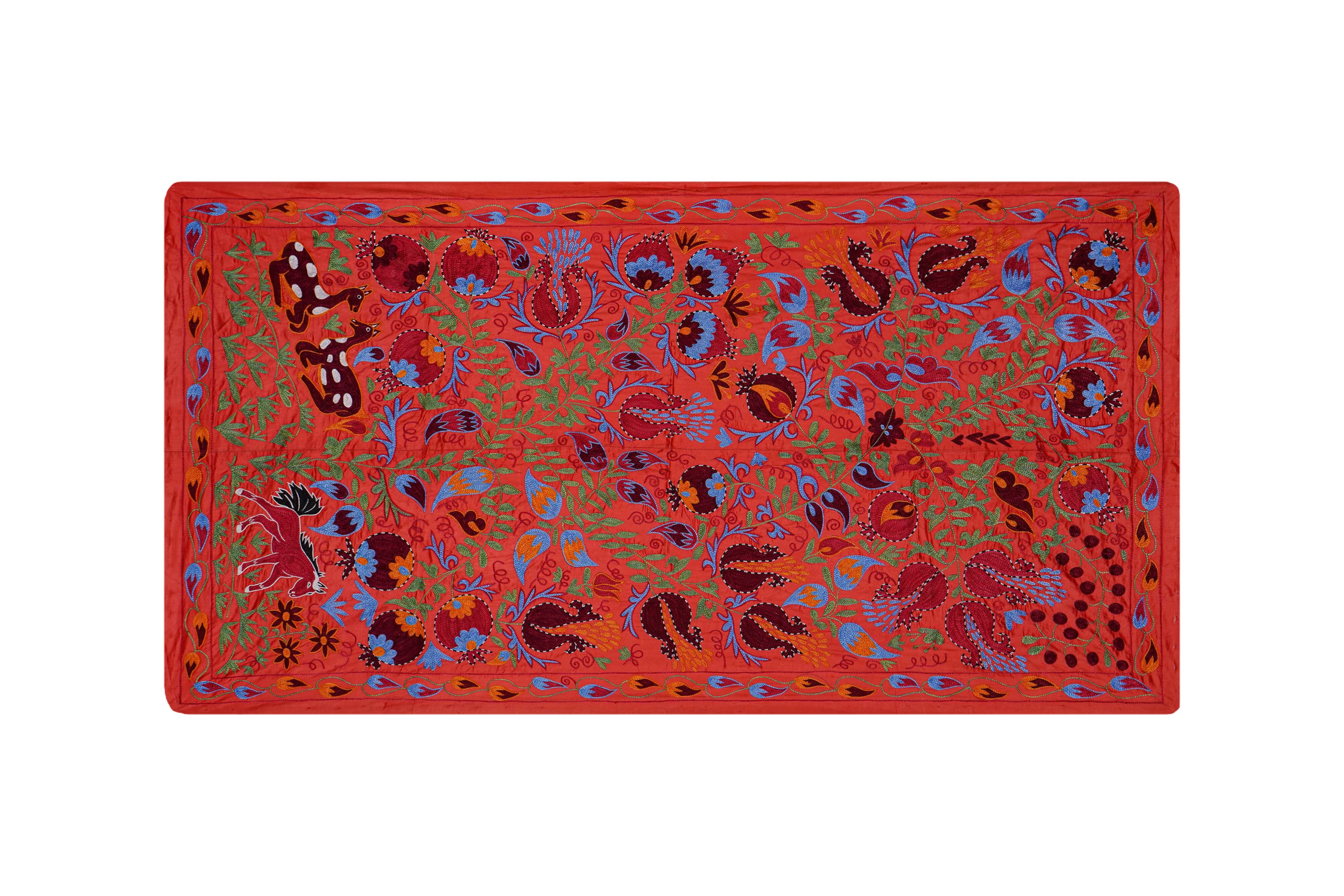Hand-knotted rug, vintage Turkish rug 103x186 cm