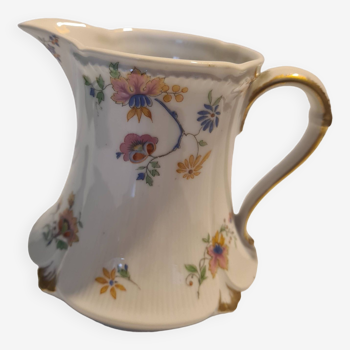 Gda Limoges porcelain milk jug floral pattern