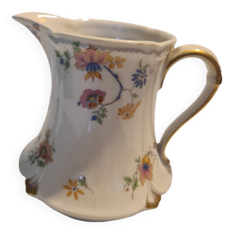Pot à lait porcelaine gda limoges motif floral