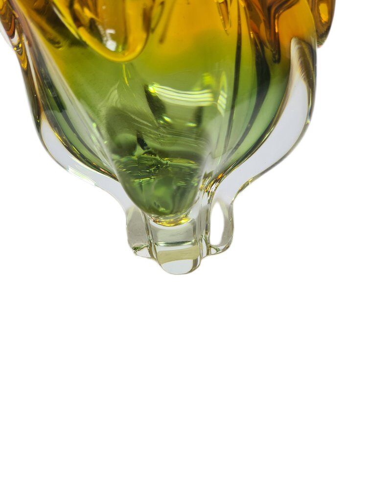 Vase by J. Hospodka for Chribska Glassworks, Former Czechoslovakia, 1960s