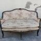 Sofa bench louis XV carved basket