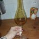 Empoli vase in amber blown glass – Italy, 1960s