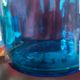Blue glass apothecary jar, Belgium