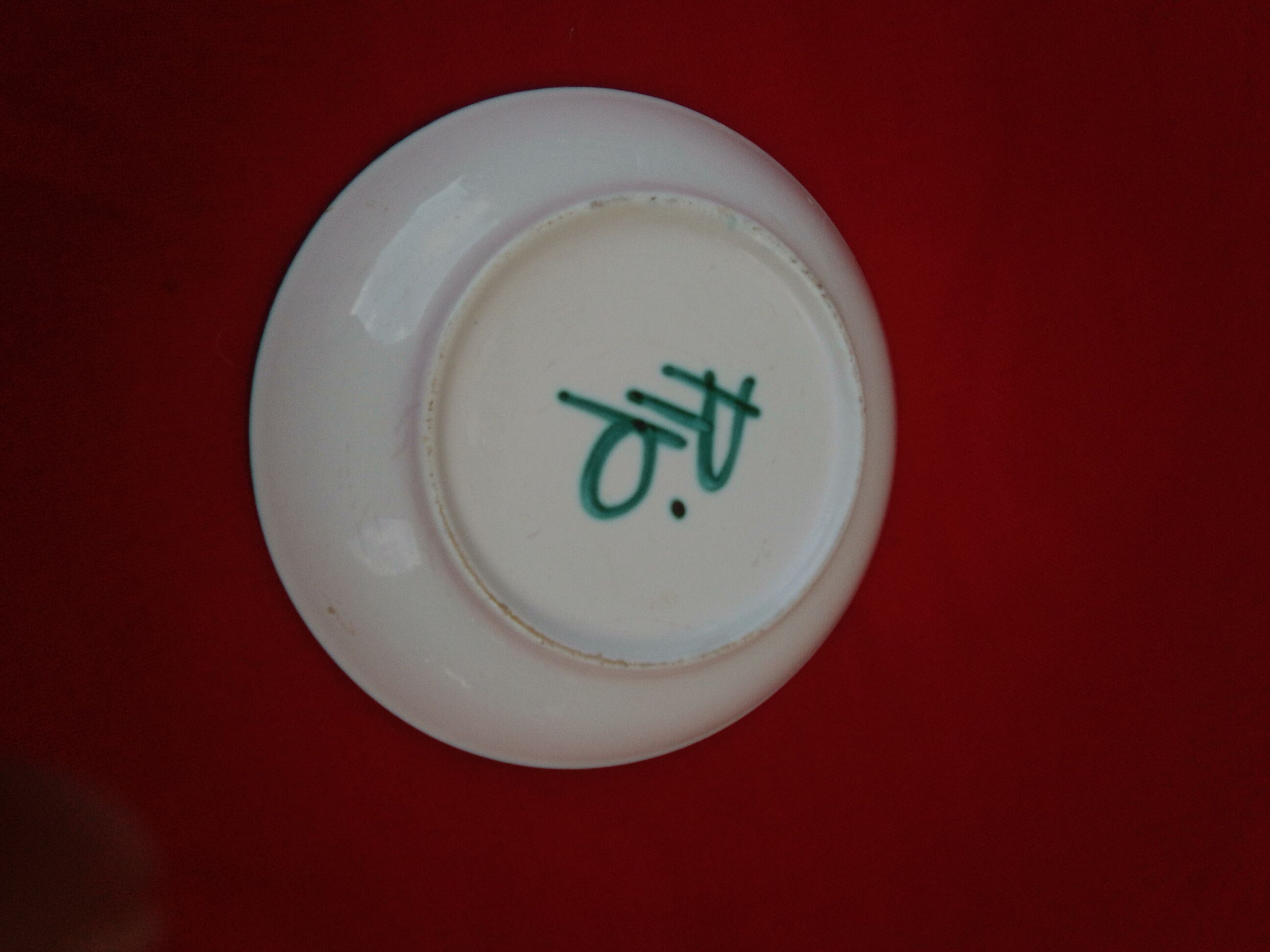 Cup signed R P Robert Picault Vallauris diam 14.5 cm