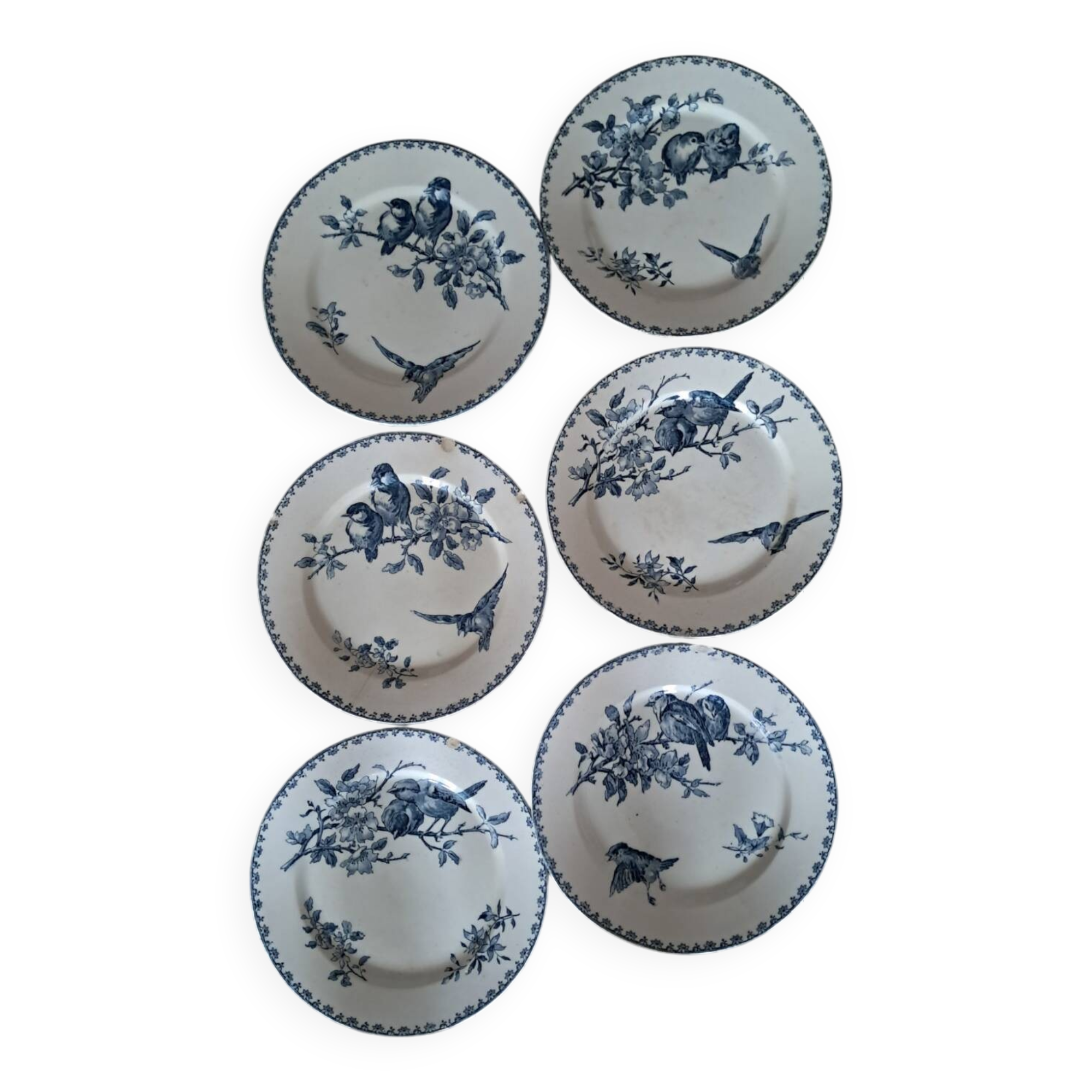 Sarreguemines Flat Plates Favorite Blue Model