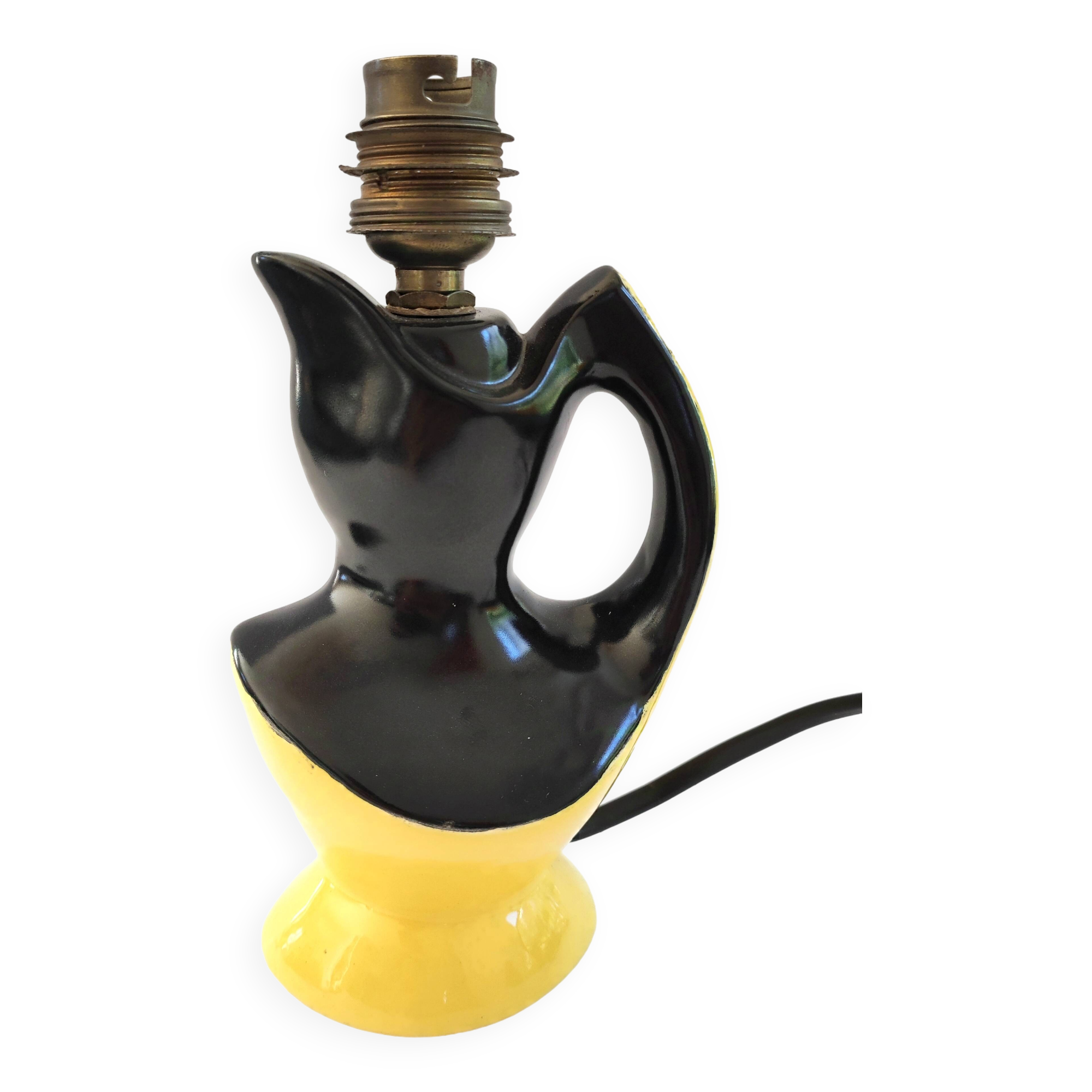 Ceramic lamp circa 1960 Vallauris