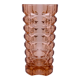 Vase rectangulaire verre rose