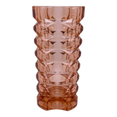 Vase rectangulaire verre rose