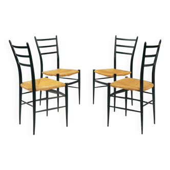 Set van 4 Italiaanse vintage Spinetto Chiavari stoelen