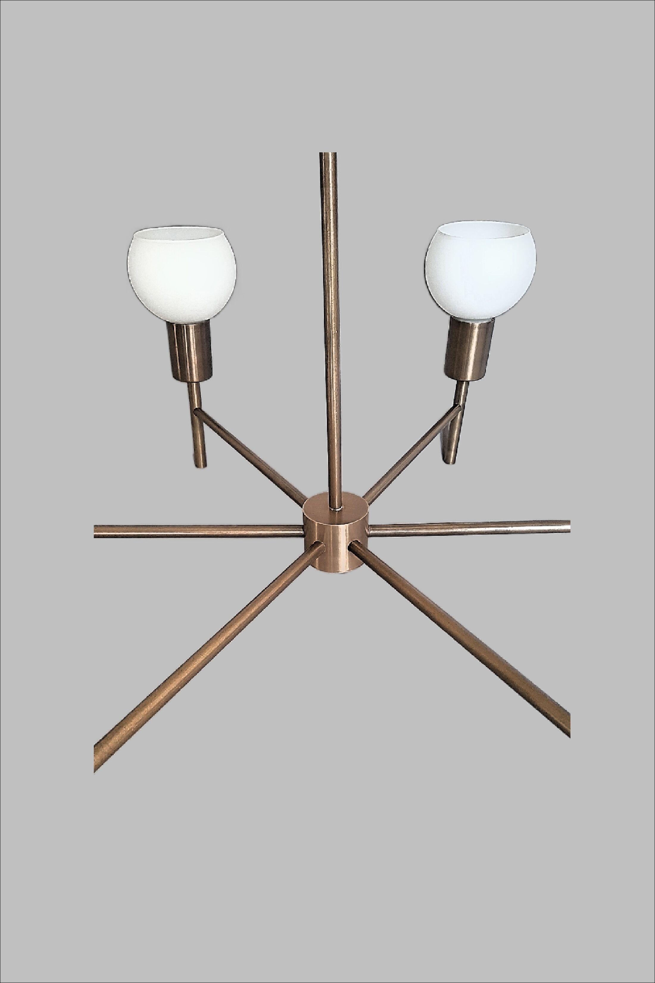 Mid century modern chandelier 6 cups