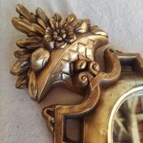 Mirror gilded wood frame - marked - , 34x16 cm
