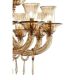 Dark Amber Pagliesco Lively Curls Murano Glass Chandelier by Simoeng for Si