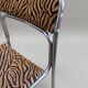 Chrome Tubular Chair & Leopard - Bauhaus Style - Vintage