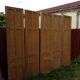 Lot de 5 anciennes boiseries en pin ou portes de séparation